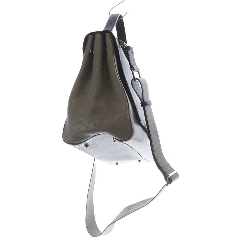 Anya Hindmarch バサースト ブラック レザーハンドバッグ 2way アニヤハインドマーチ レザー 2WAYバッグ ショルダーバッグ