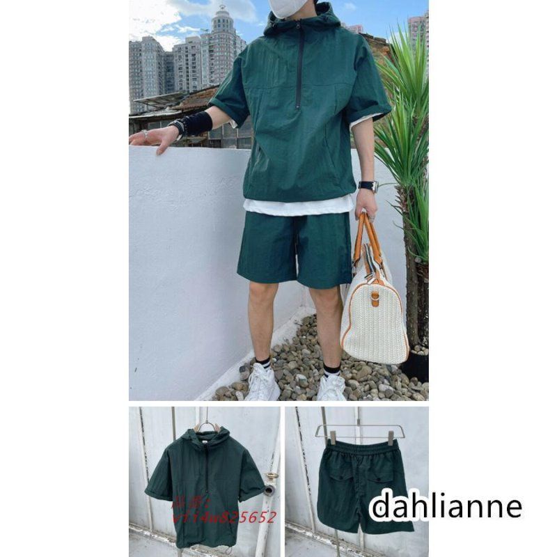  セットアップ メンズ 夏 半袖 大きいサイズ 快適 Tシャツ 春 秋 薄手 ハーフパンツ 上下セット しゃれ 無地 メン 五分袖 ゆったり 夏用 vii 4 w 825652 ジャージ トップス