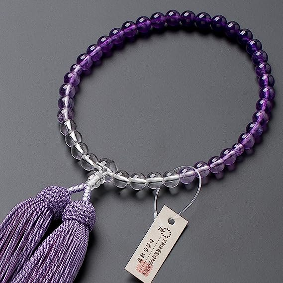 ★ 美しい本紫水晶の数珠★新品未使用