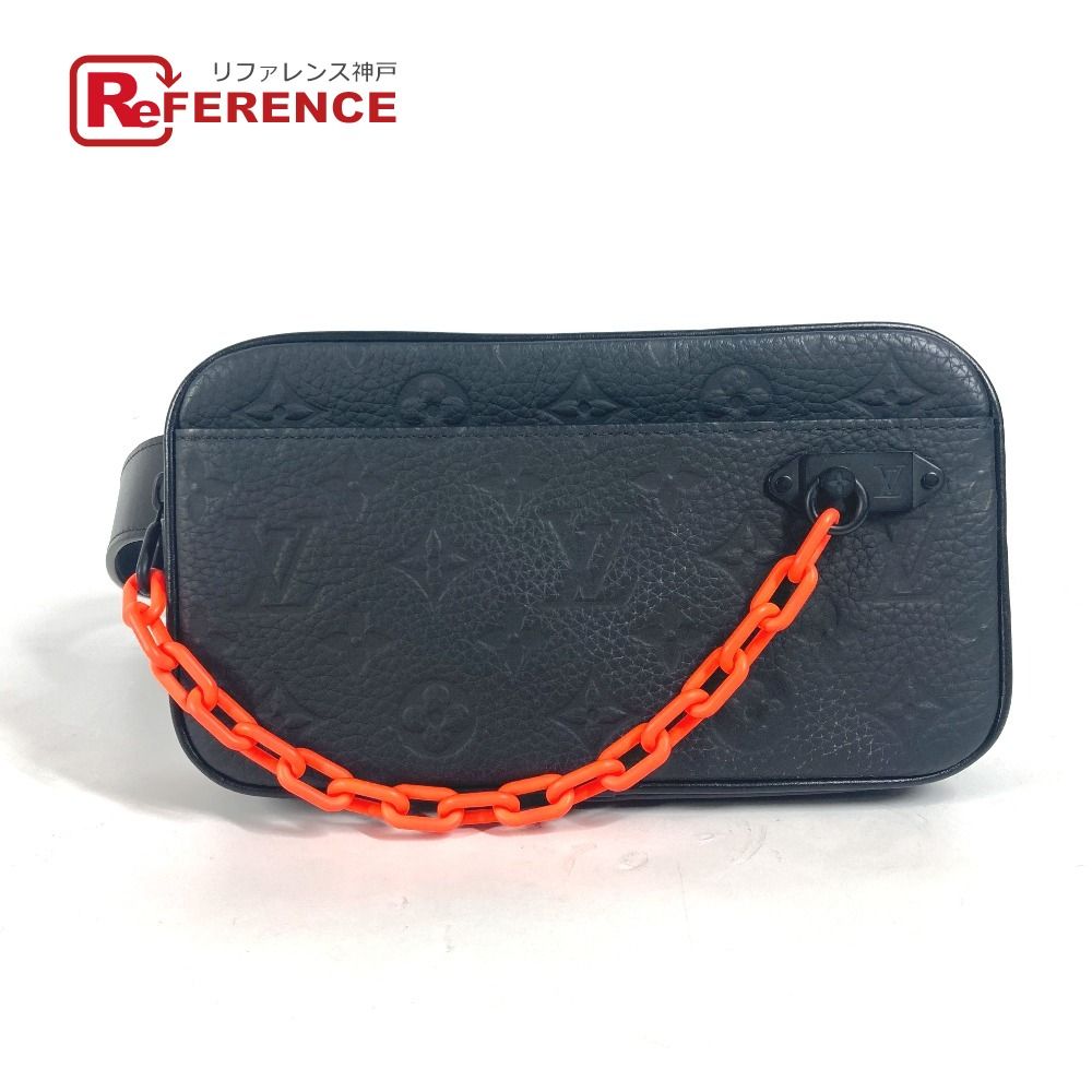 LOUIS VUITTON ルイヴィトン ウエストバッグ ポシェット ヴォルガ M53550 レザー ブラック