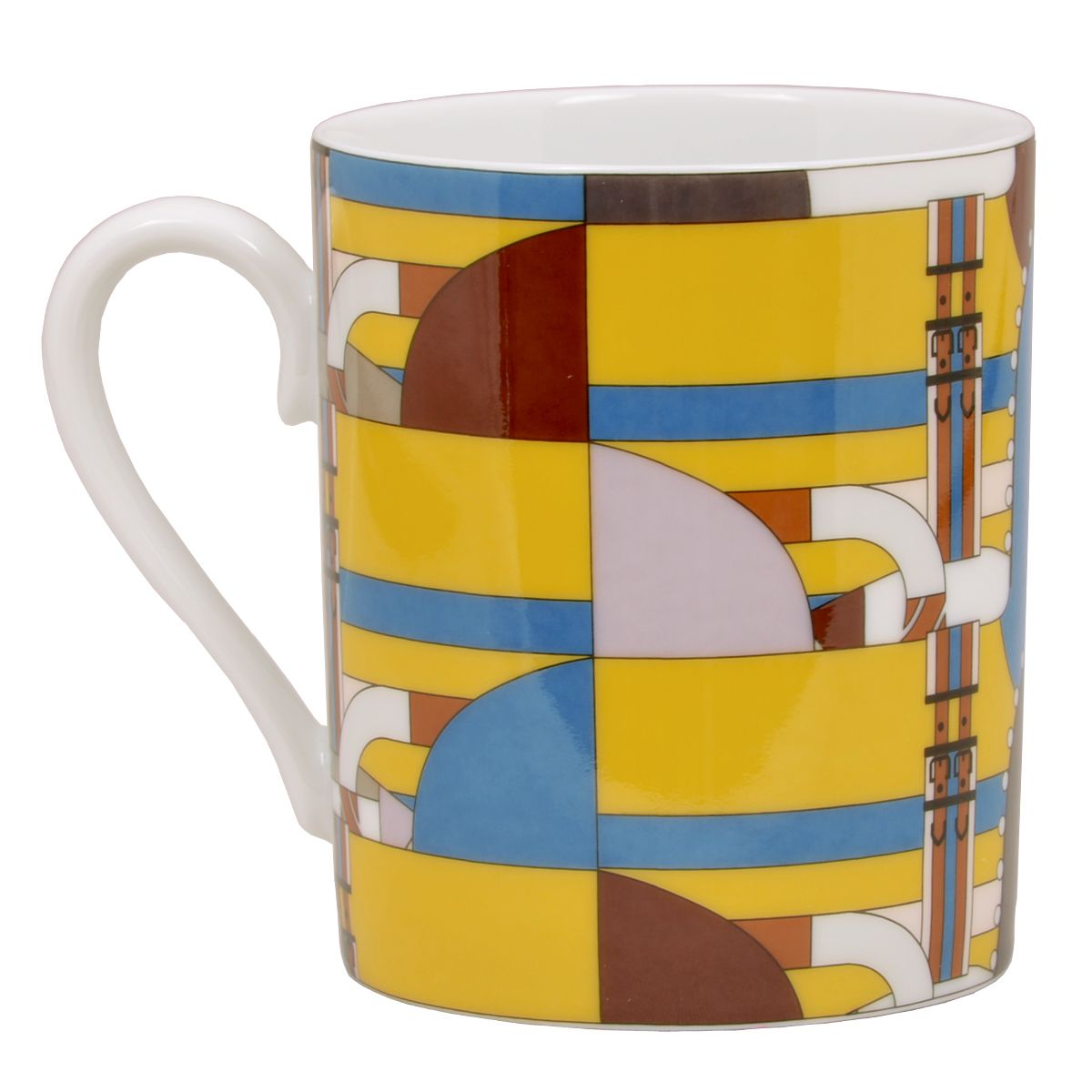 エルメス 食器 マグ HERMES 051132P No.2 300ml TASSE HAUTE ROCABAR ハイマグカップ ロカバール マグカップ 単品 グレー系マルチカラー