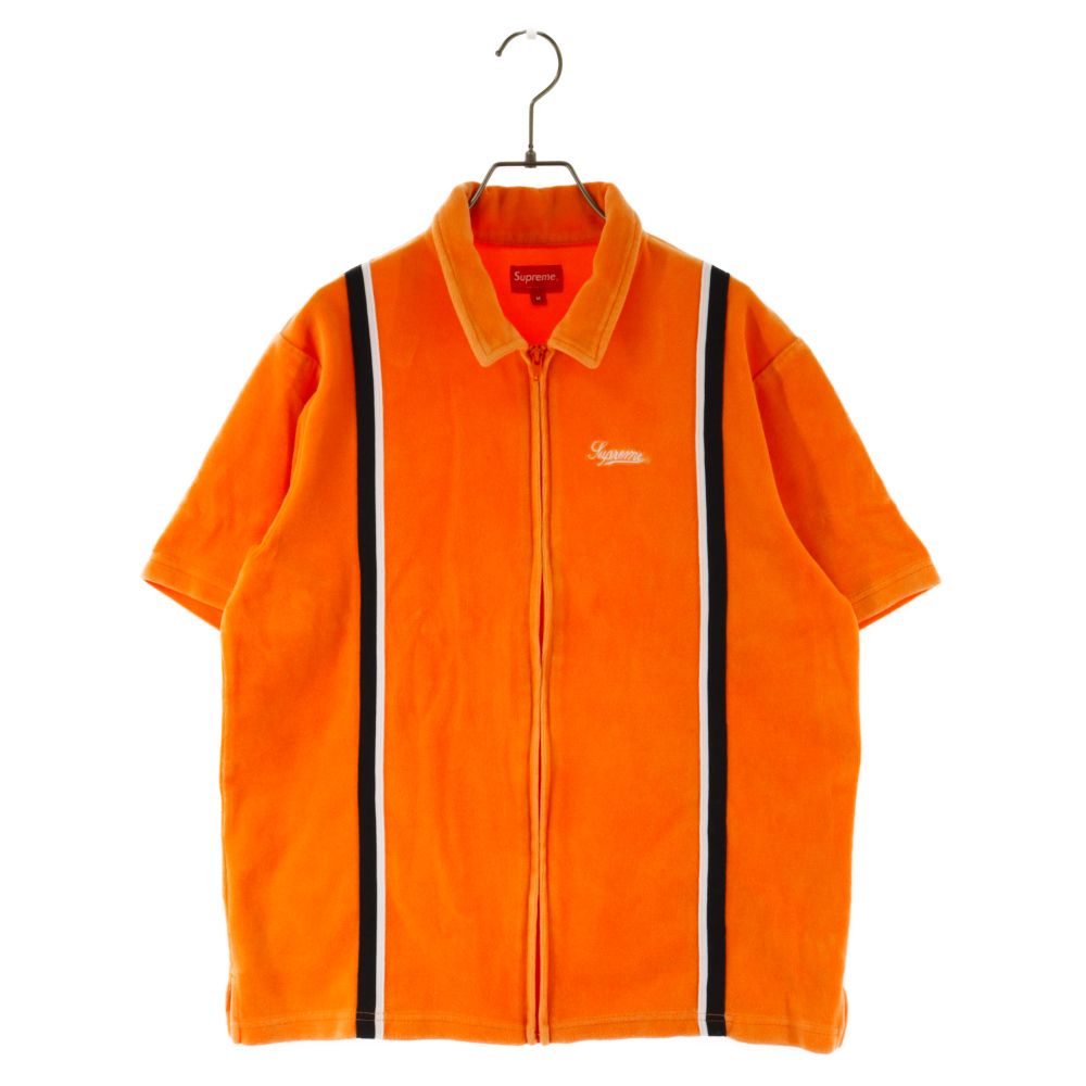 Supreme オレンジ ジップアップシャツ 【公式通販】