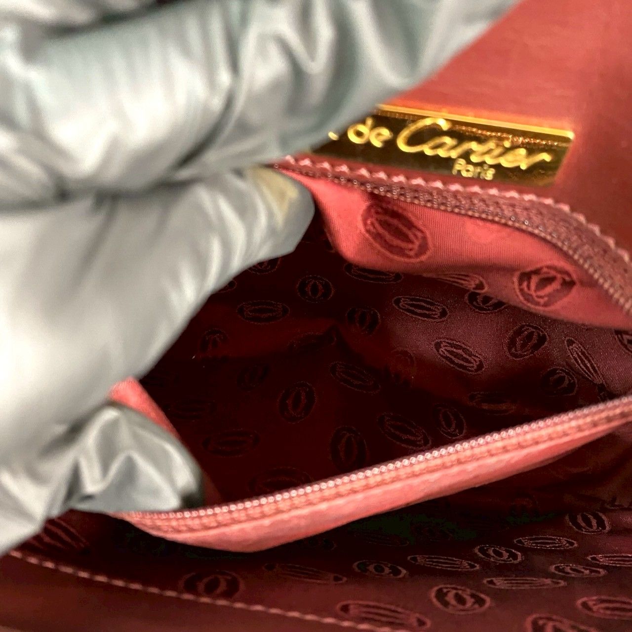 極 美品 CARTIER カルティエ ヴィンテージ マストライン カーフ レザー