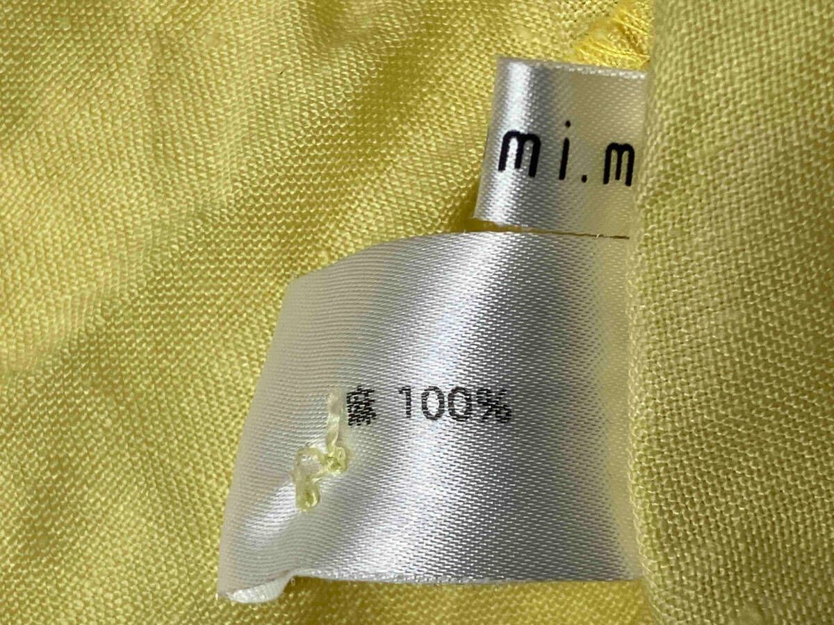 motomi.m|モトミエム|シャツ|ブラウス|ノースリーブ|イエロー|麻|