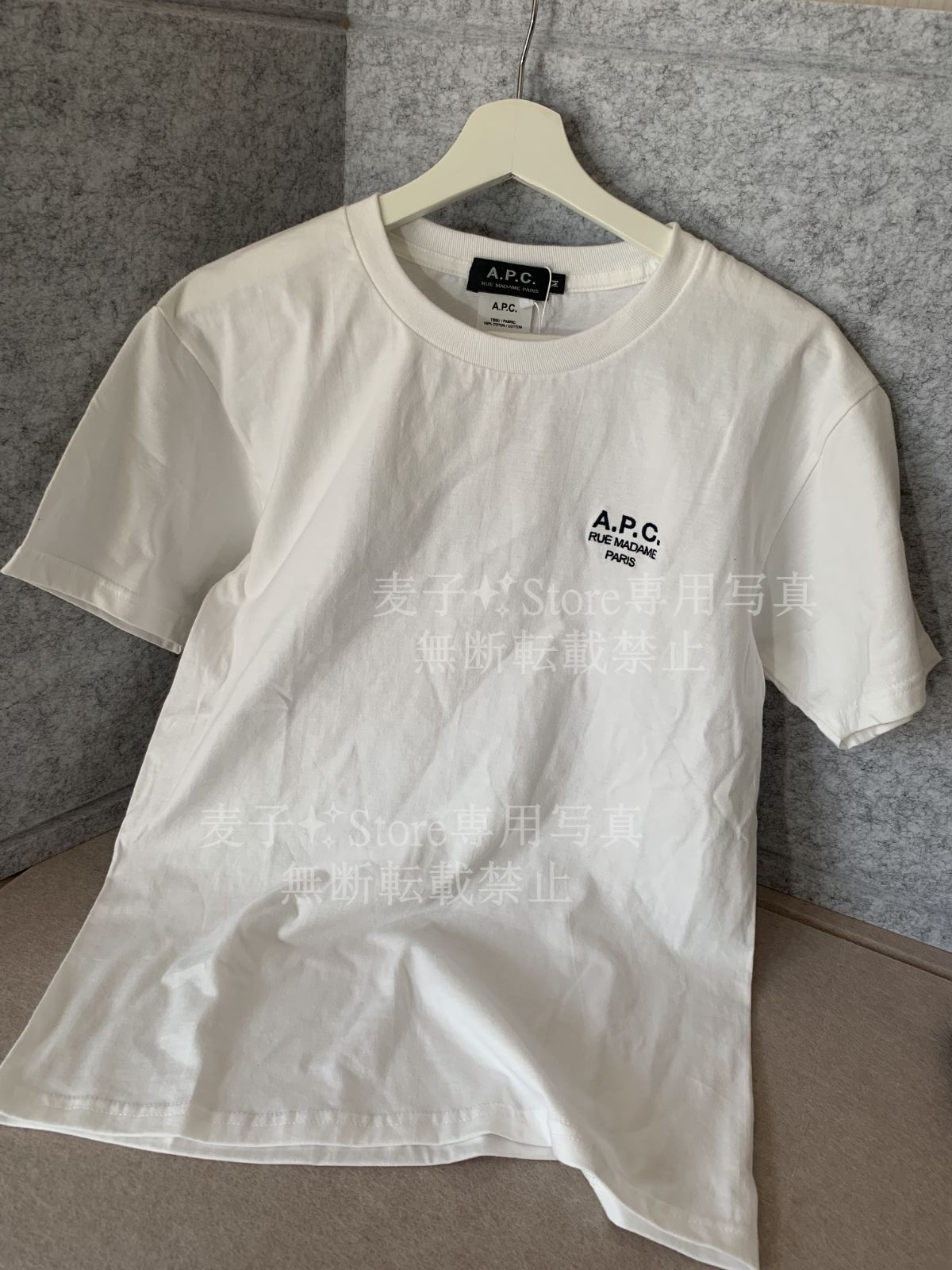 新品A.P.C アーペーセー トップス 半袖カットソー ホワイト Mサイズ アーペーセー A.P.C. APC A.P.C. Tシャツ COHBM M26384 半袖