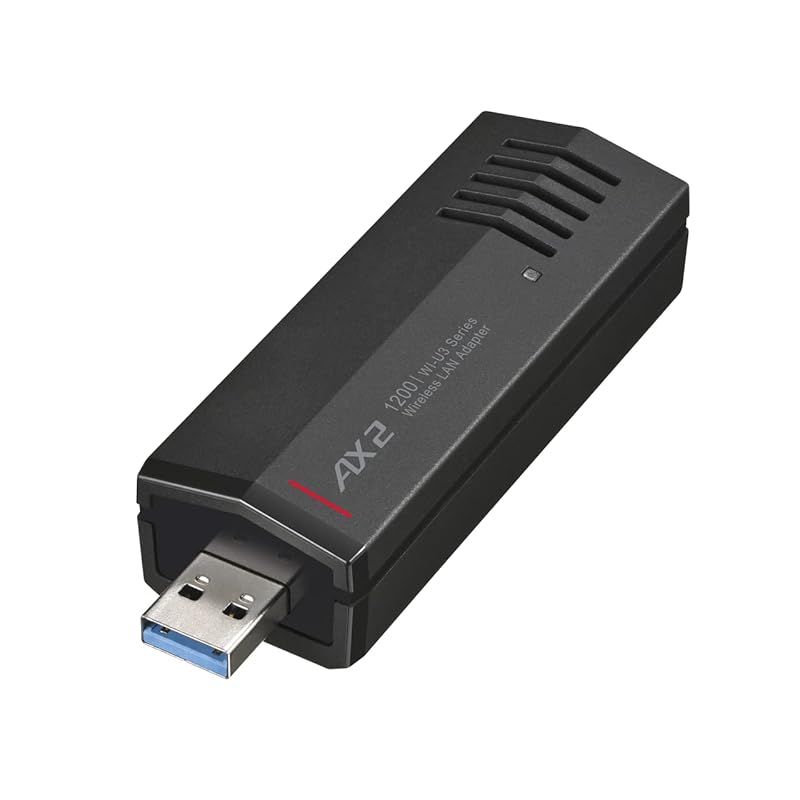 バッファロー 11ax/ac/n/a/g/b 無線LAN子機 USB3.0 内蔵アンテナタイプ WI-U3-1200AX2/N