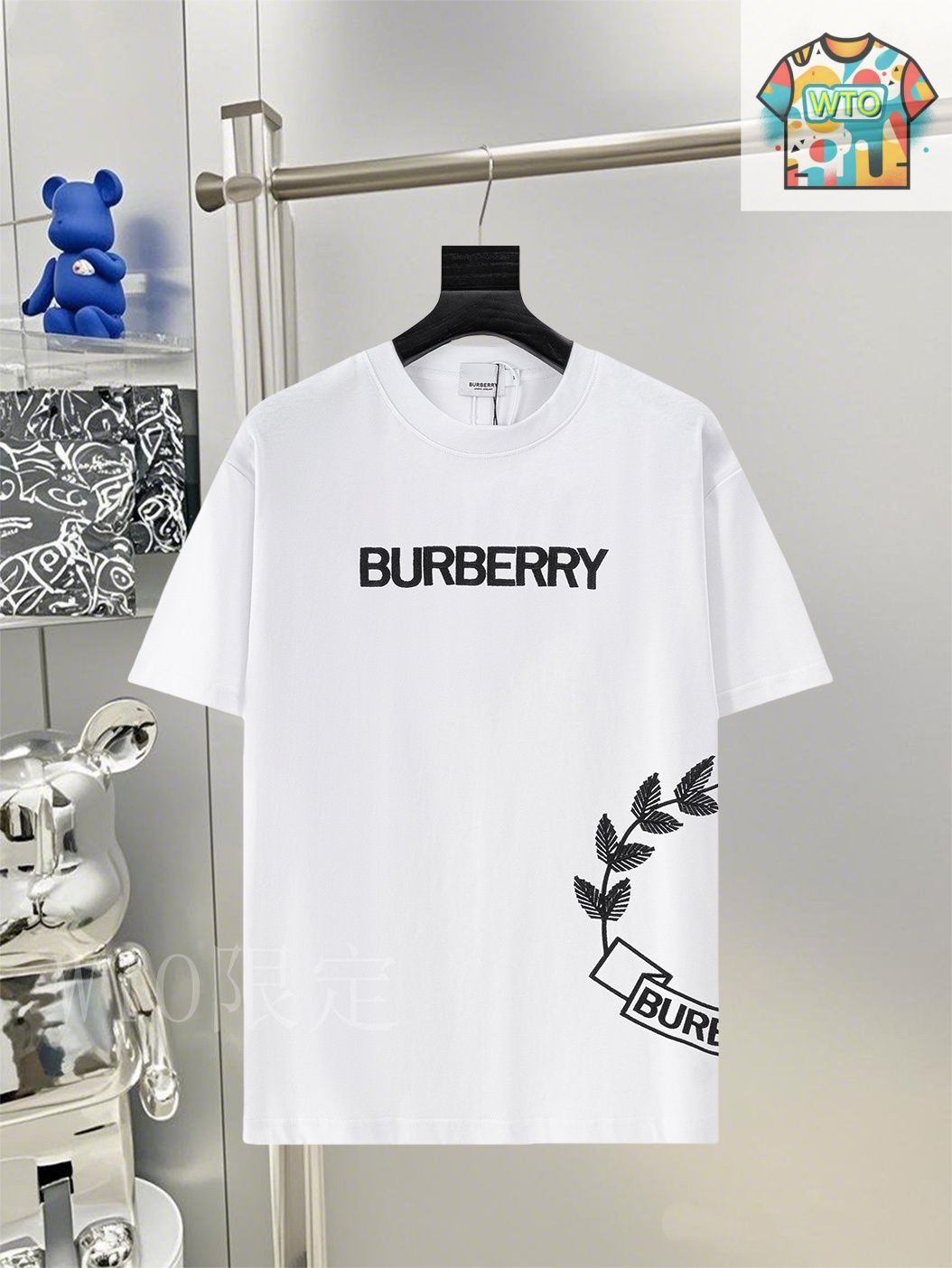 今日 BURBERRY 2025SS Premium Embroidered T - Shirt