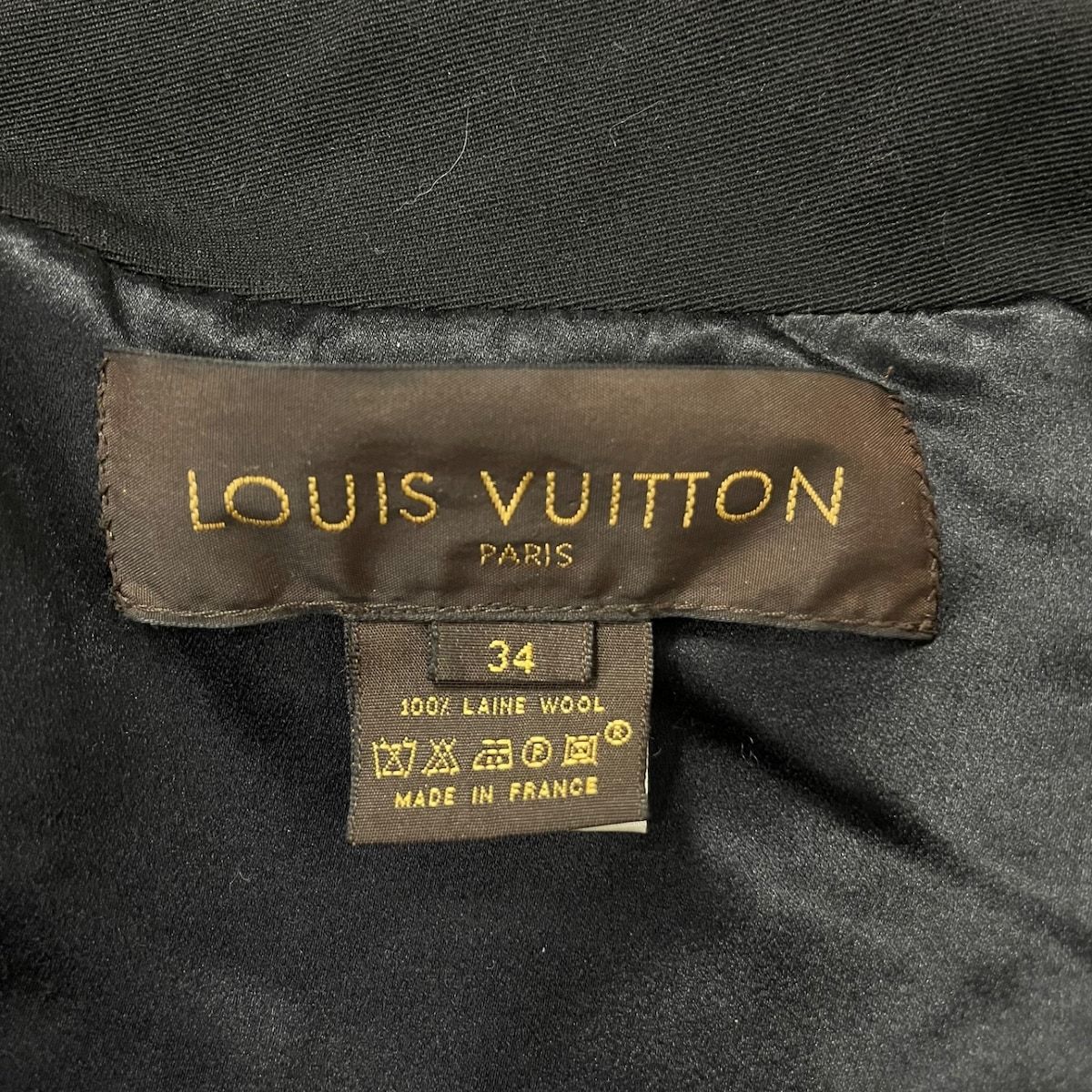 LOUIS VUITTON(ルイヴィトン) コート サイズ34 S レディース美品 - 黒 ...