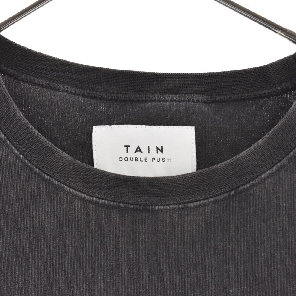 TAIN DOUBLE PUSH 長袖カットソー ブラック DOUBLE PUSH LONG SLEEVE T-SHIRTS / BLACK – TAIN DOUBLEPUSH