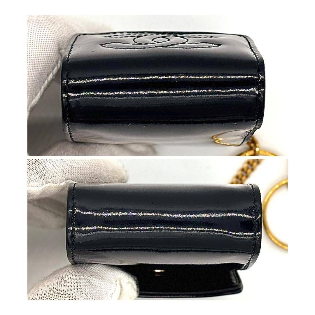 シャネル メイクアップケース / パテントレザー コスメケース 今日特価】Chanel Makeup Case シャネル ハンドル メイクアップ