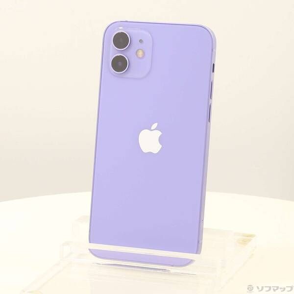 中古品〕 iPhone12 128GB パープル MJNJ3J／A SIMフリー【348