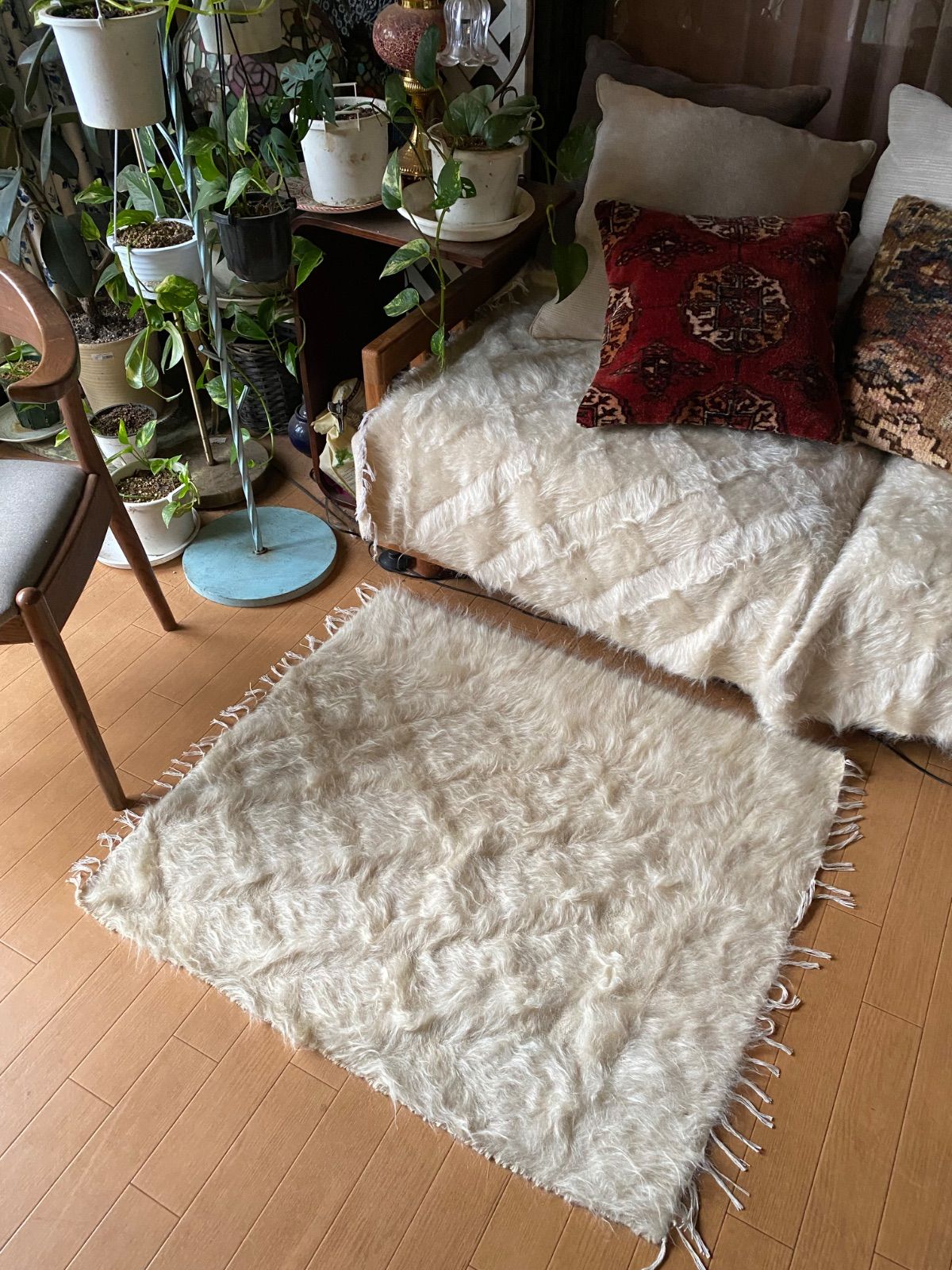 トルコ発 上のアンゴラ山羊のモヘアで織られたシイルトバッタニエ