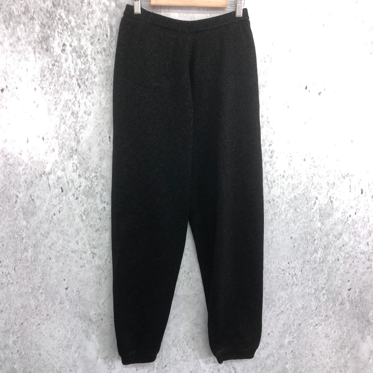 Sea Room lynn / Sparkling Glitterニットジョガーパンツ/S/ポリエステル/ブラック/123445148 Sea Room lynn シールームリン Sparkling Glitter ニット ジョガー