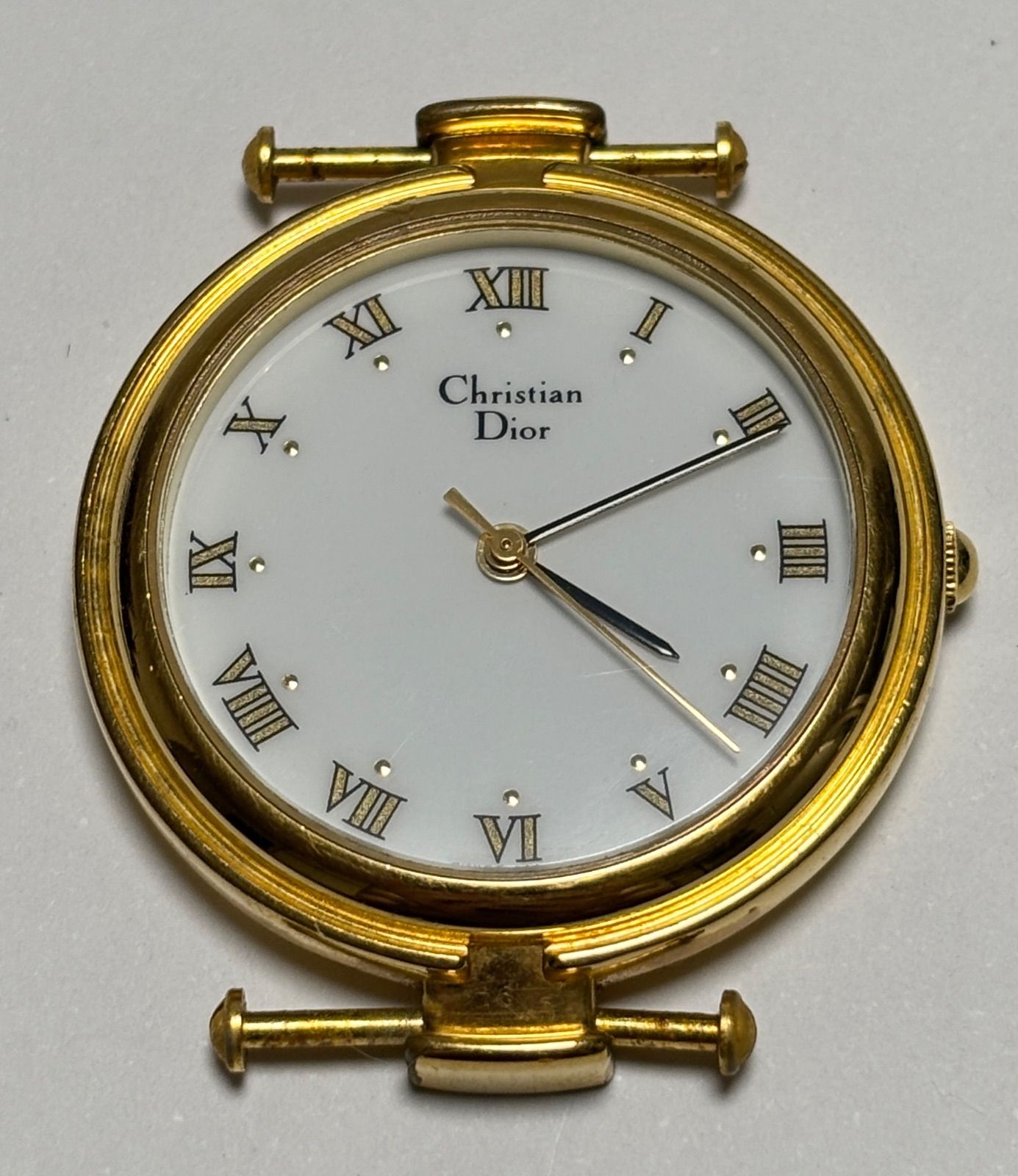 Christian Dior 3006 腕時計 時計 クォーツ ゴールドカラー 稼働