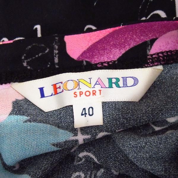 レオナールスポーツ　チュニック レオナール スポーツ パネル使いチュニックプルオーバー／当社