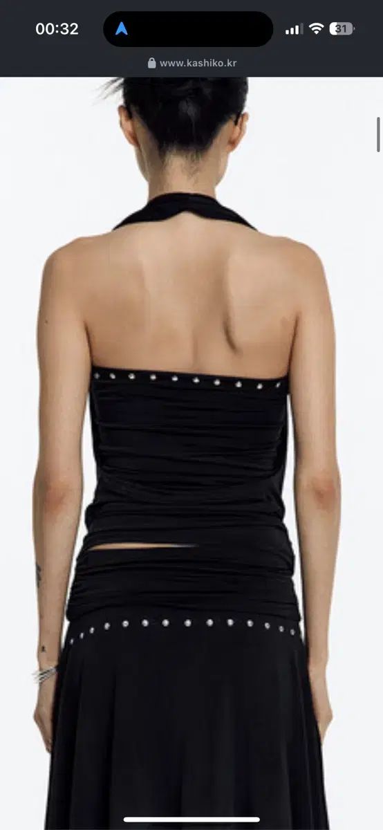 Kashiko★スカート★韓国★Stud Drape Flare Skirt /追跡あり Kashiko(カシコ) Stud Drape Halter Top kashiko - メルカリ