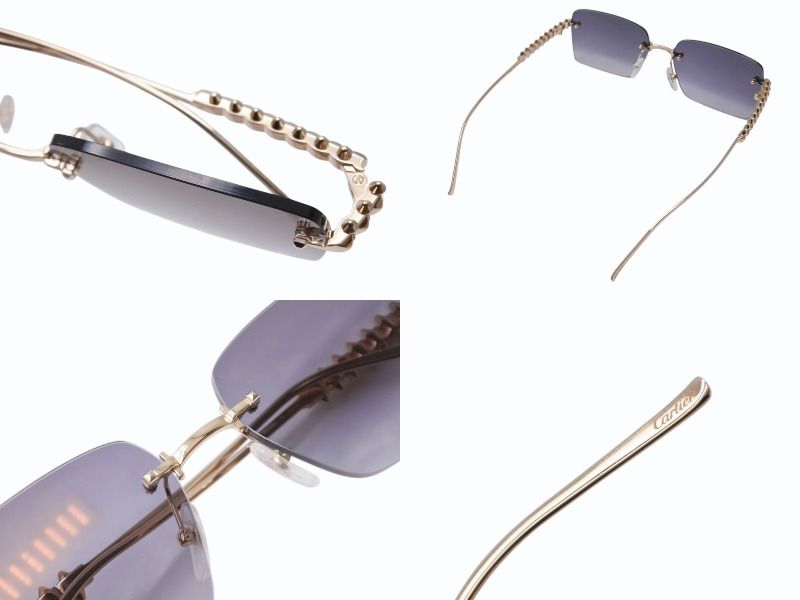 極美品 CARTIER カルティエ クラッシュ ドゥ サングラス