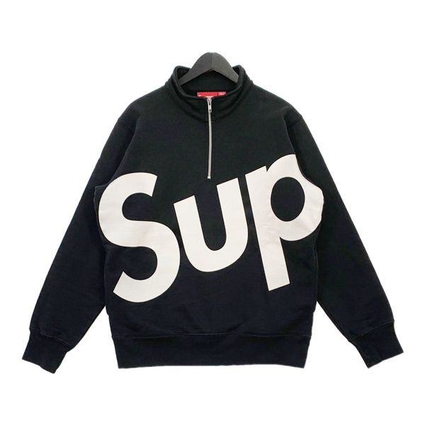 Supreme シュプリーム15AW ビックロゴ ハーフジップスウェット Supreme - Supreme シュプリーム15AW ビックロゴ ハーフジップ