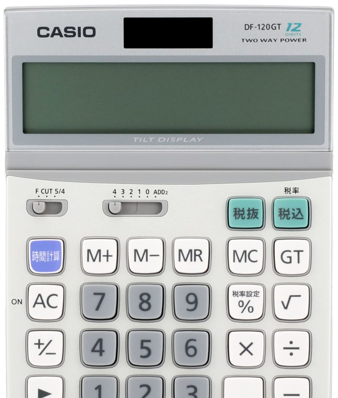 CASIO [DF-120GT-N] デスク型電卓 12桁 グリーン購入法適合商品