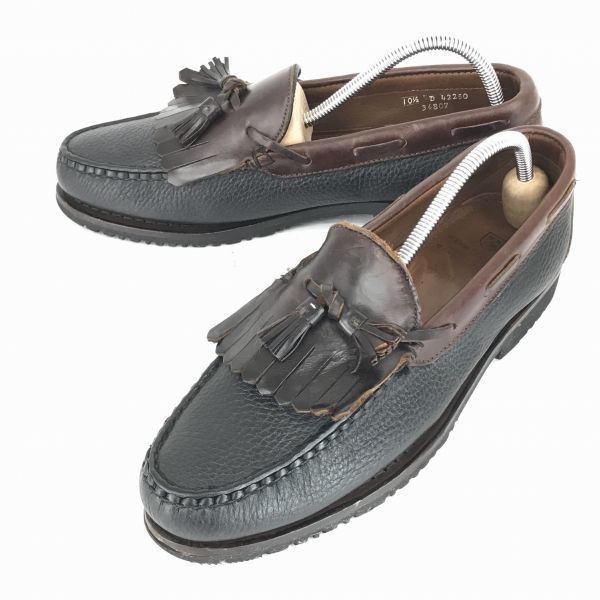 USA製☆アレンエドモンズ/Nashua☆シボ本革/キルトタッセルローファー  