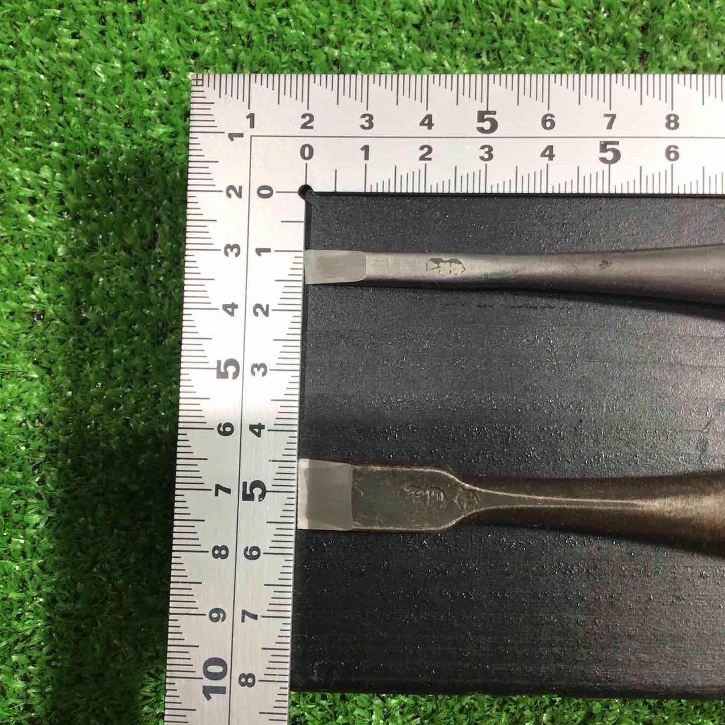 中古品】左市弘(反転文字) 叩き鑿3本組 2分 4分 6分 【川口店