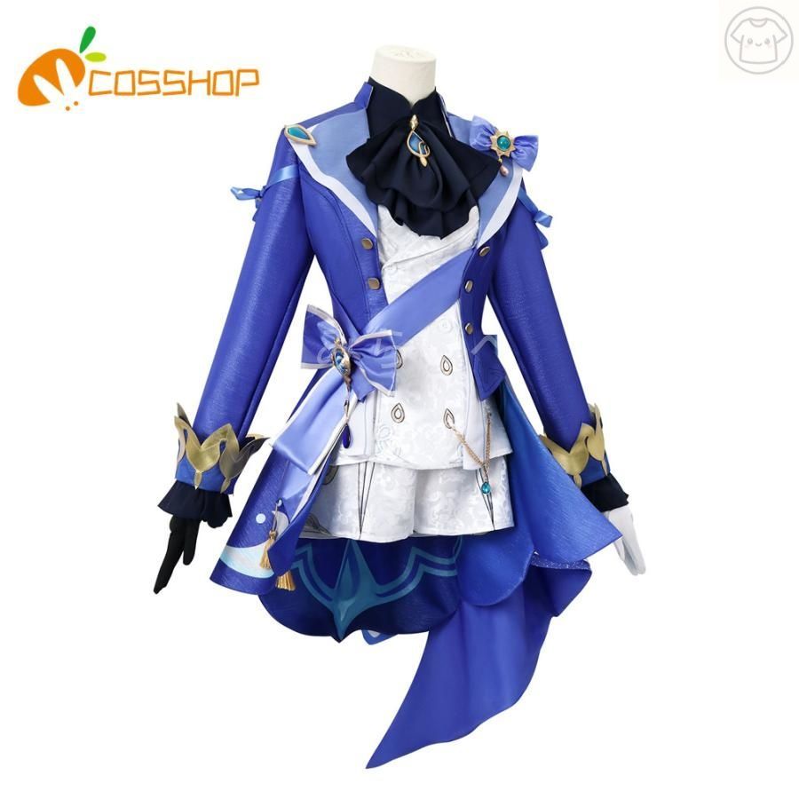 原神 げんしん genshin フリーナ ドゥ フォンテーヌ 風 ウィッグ付き コスプレ 衣装 演出服 変装 cosplay 仮装 二次会 イベント パーテ