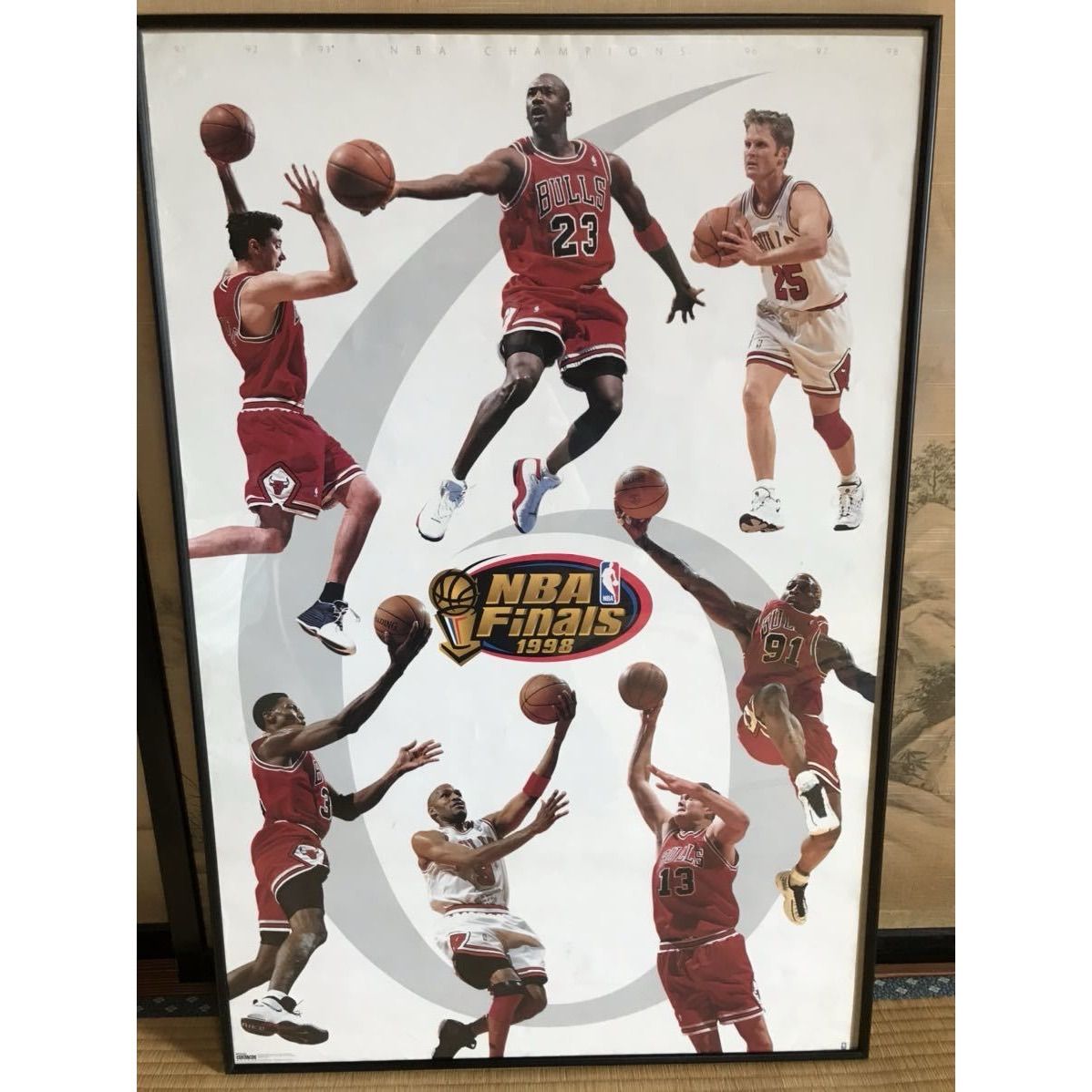 新品未開封 98年当時品》 NBA CHAMPS COLLAGE シカゴブルズ