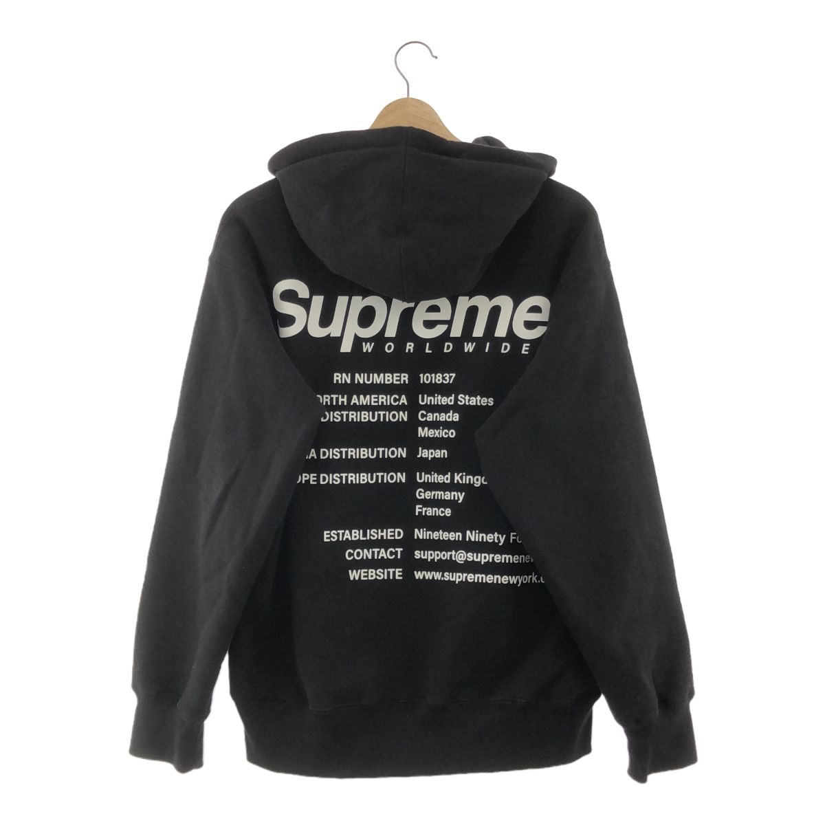 SUPREME シュプリーム 23/SS WORLD WIDE HOODED SWEATSHIRT