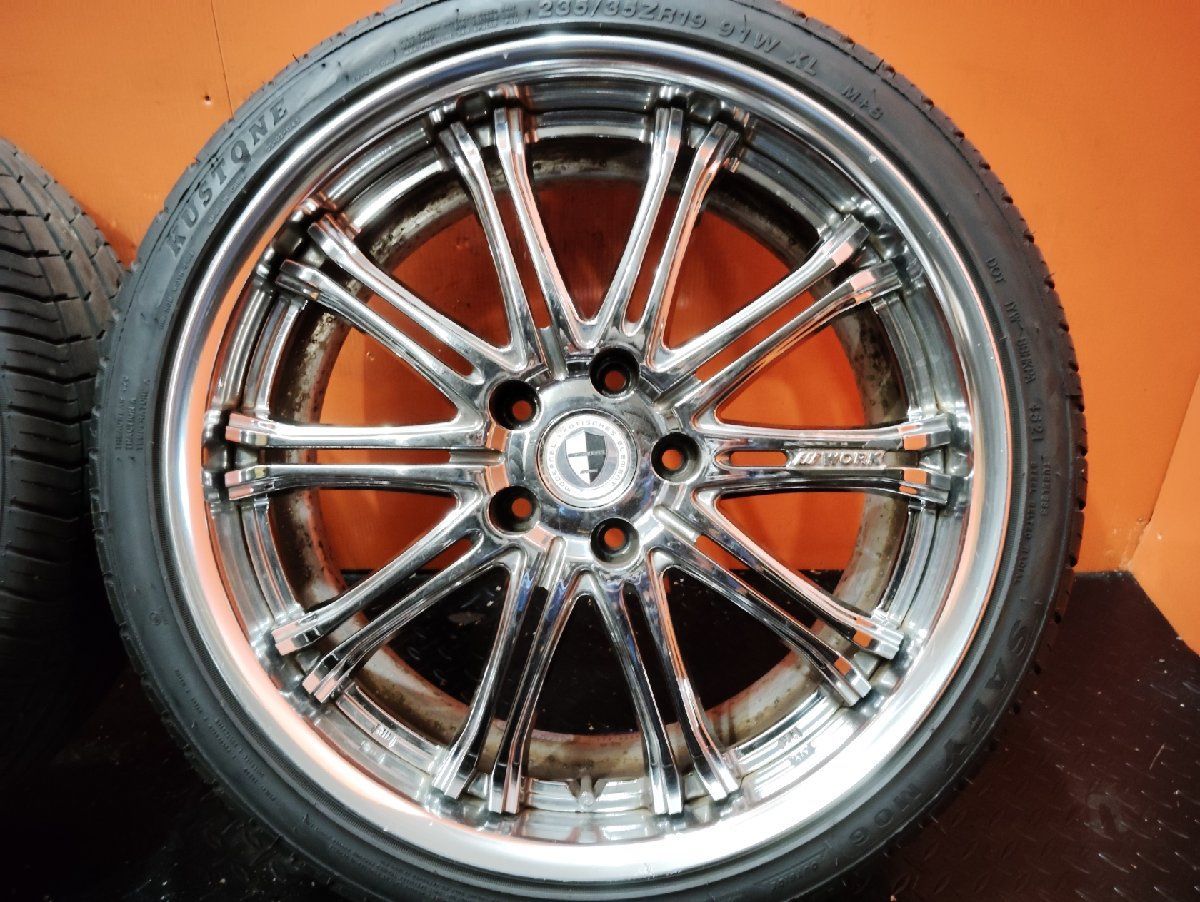 WORKシュバート 19インチ 235/35ZR19 アルミ＆タイヤ4本海外製タイヤ 