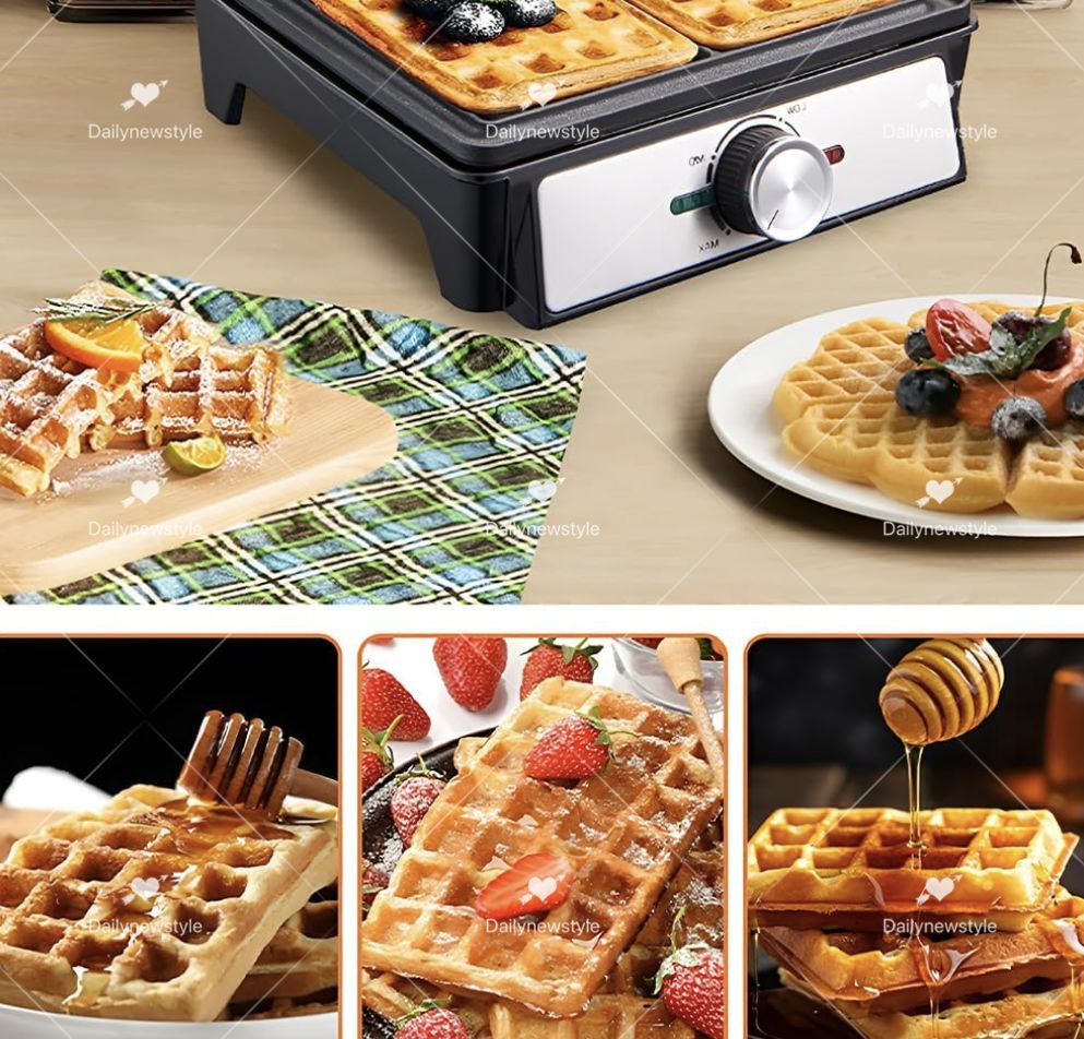 新品 電気式 ワッフルベーカー ワッフル メーカー 焼成取数4個 単相
