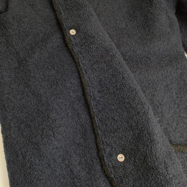 45rpm✨umii908 千鳥格子柄 インディゴ コットン 起毛 カーディガン