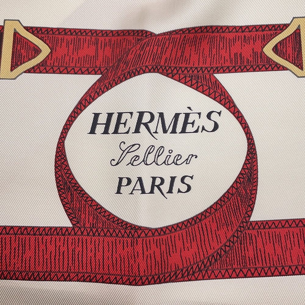 エルメス スカーフ カレ90 エプロン・ドール Eperon D'Or HERMES