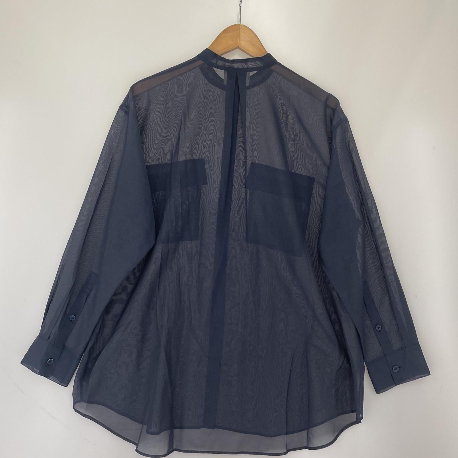 SY UNITED ARROWS 未使用です。 UNITED ARROWS ユナイテッドアローズ ノーカラー シアー長袖