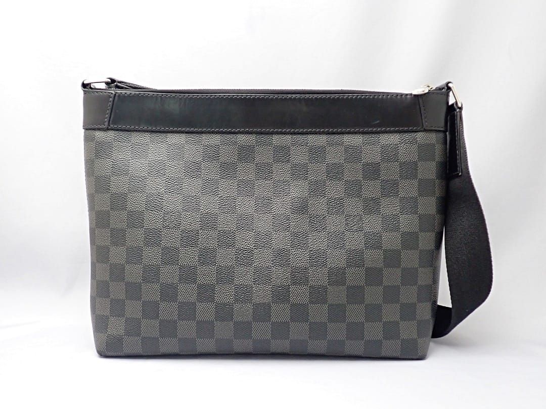 LOUIS VUITTON ルイ ヴィトン ダミエグラフィット ショルダーバッグ ミックPM N40003 シルバー金具 メッセンジャーバッグ 中古B+ 【送料無料】 A-8592【質屋出品】