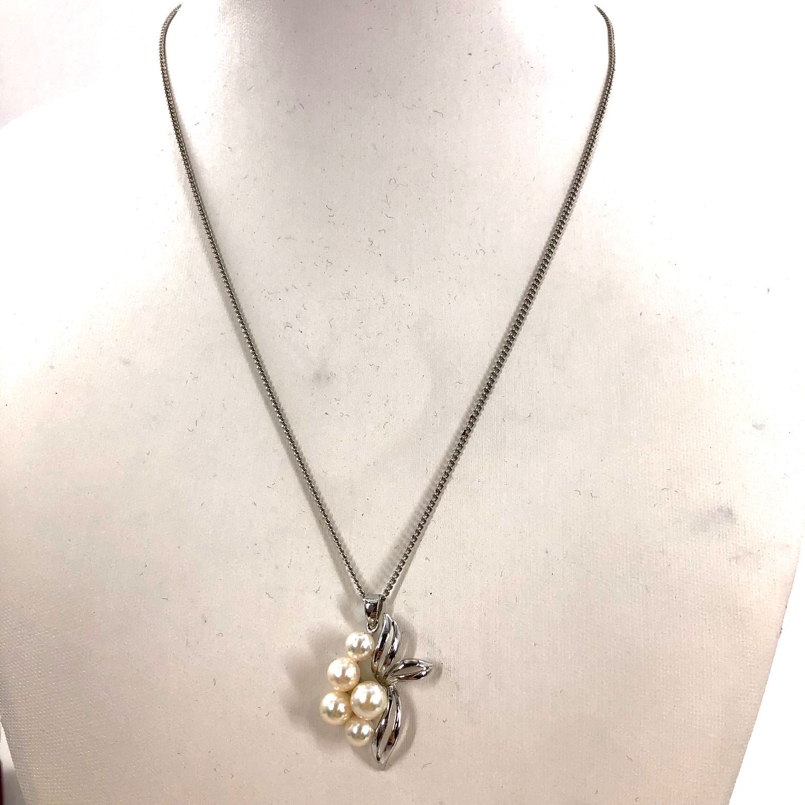 MIKIMOTO ミキモト ネックレストップ パール シルバー 本真珠