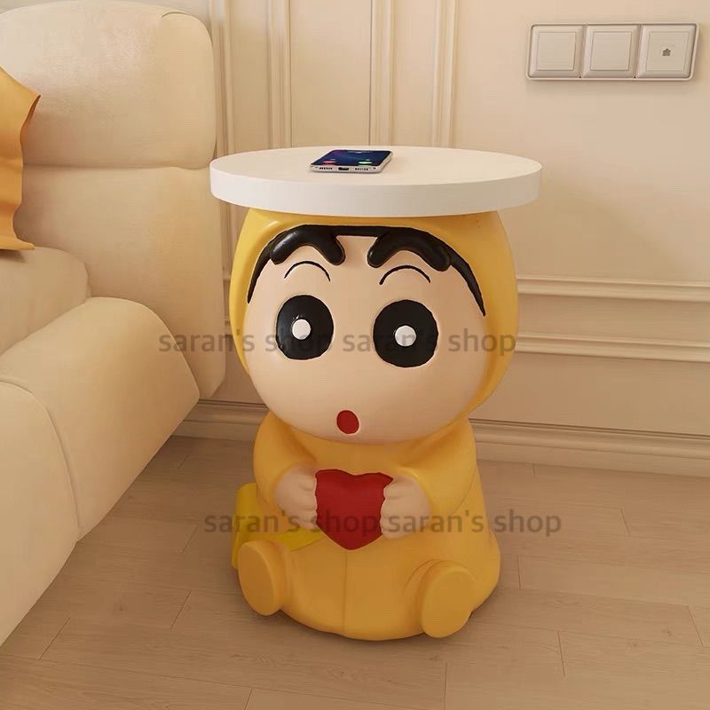 クレヨンしんちゃん　特大インテリア　サイドテーブル Amazon.co.jp: クレヨン しんちゃん 特大 テーブル フィギュア