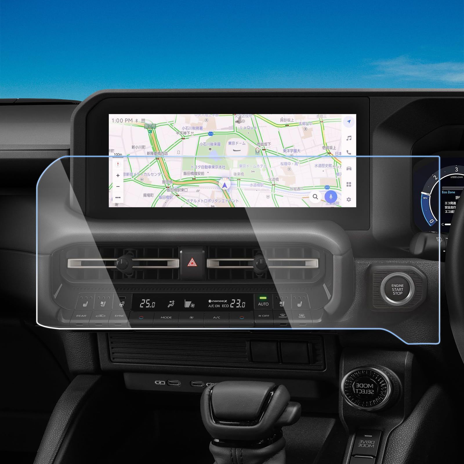 新品 新型 ランクル250 専用 ナビ フィルム 12.3インチ ランドクルーザー250 車種専用 ランクル 250 カーナビ保護フィルム 強化ガラス 9H ナビ 保護フィルム キズ防止 汚れ防止 極薄 高感度タッチ