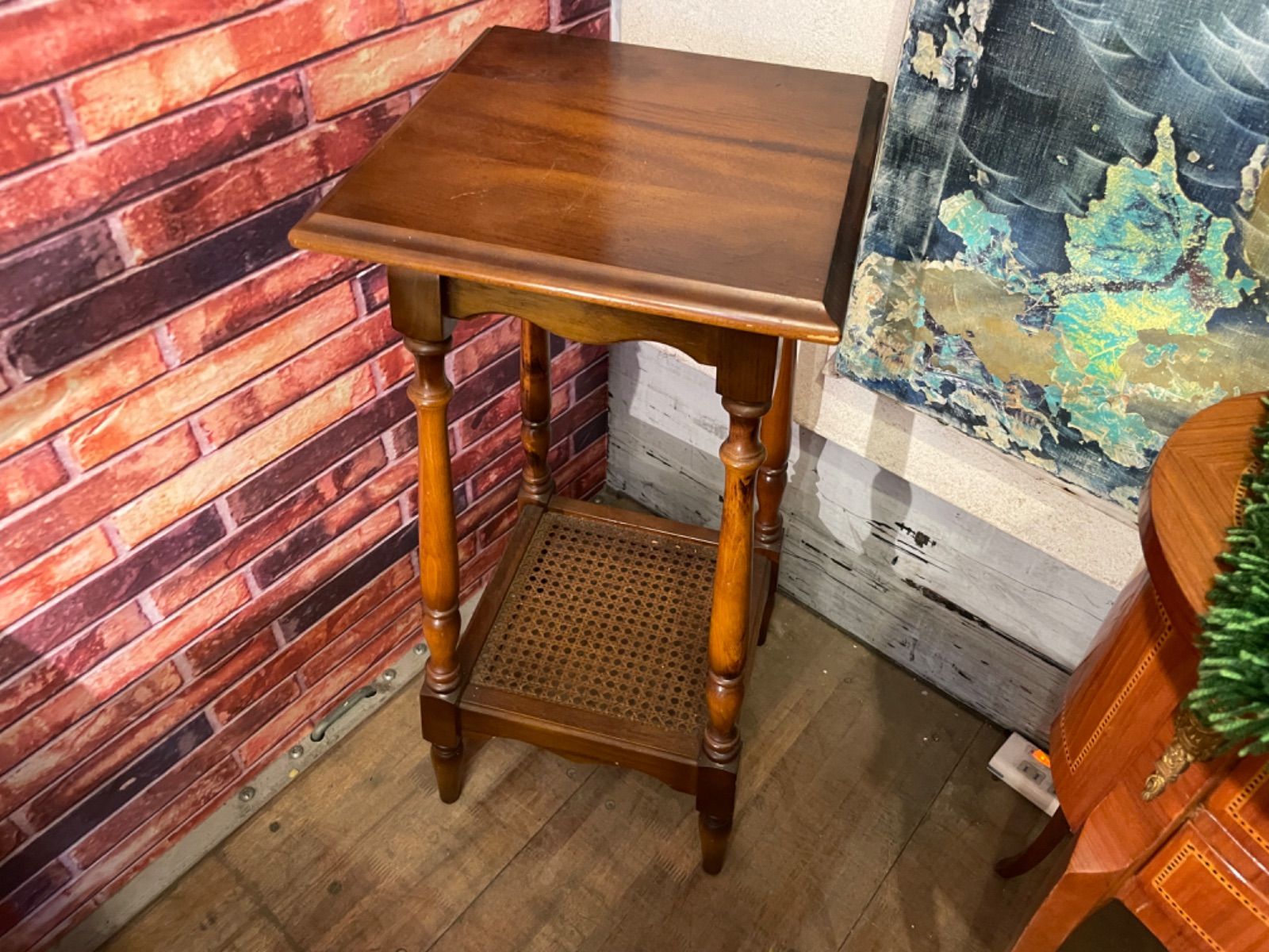 綾野製作所 アヤノクラフト 電話台 レトロ アンティーク ビンテージ