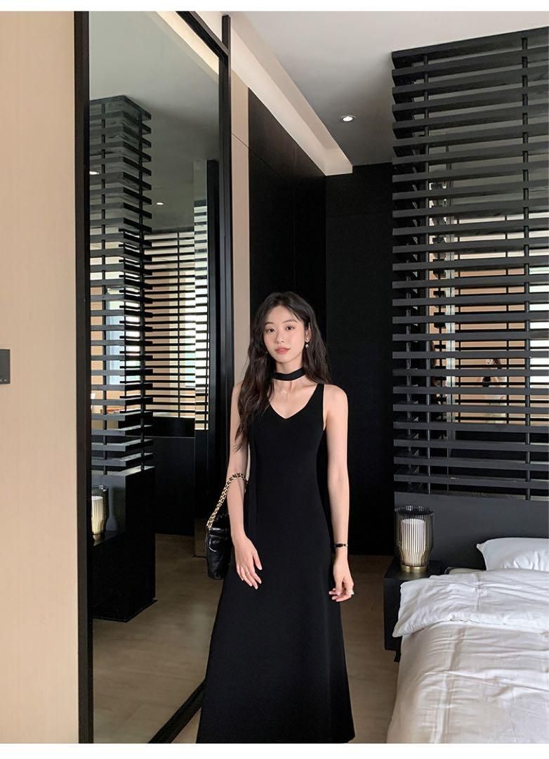 ノースリーブタイトロングワンピース