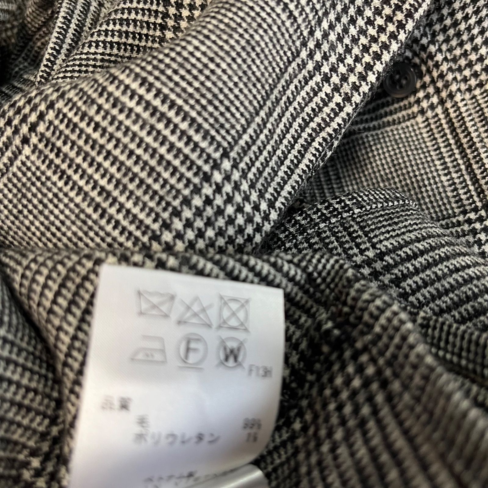 uncreve アンクレイヴ LIGHT WOOL CHECK BLOUSE ライトウールチェック 