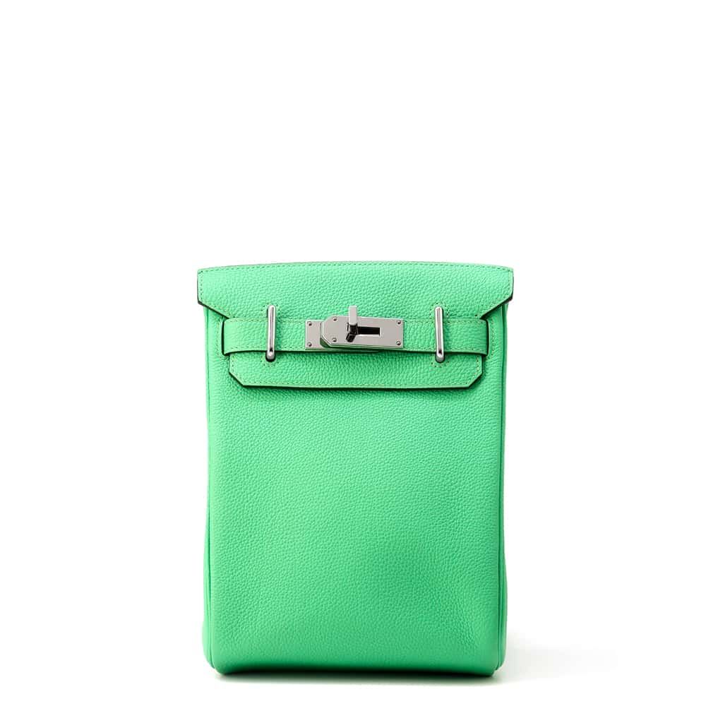 エルメス ボディバッグ ケリー アッカドPM ヴェールコミック/シルバー金具 トゴ B刻印 メンズ