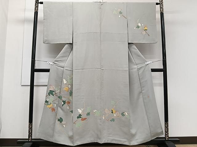 平和屋着物□本加賀友禅作家 成竹登茂男 訪問着 南天文 正絹