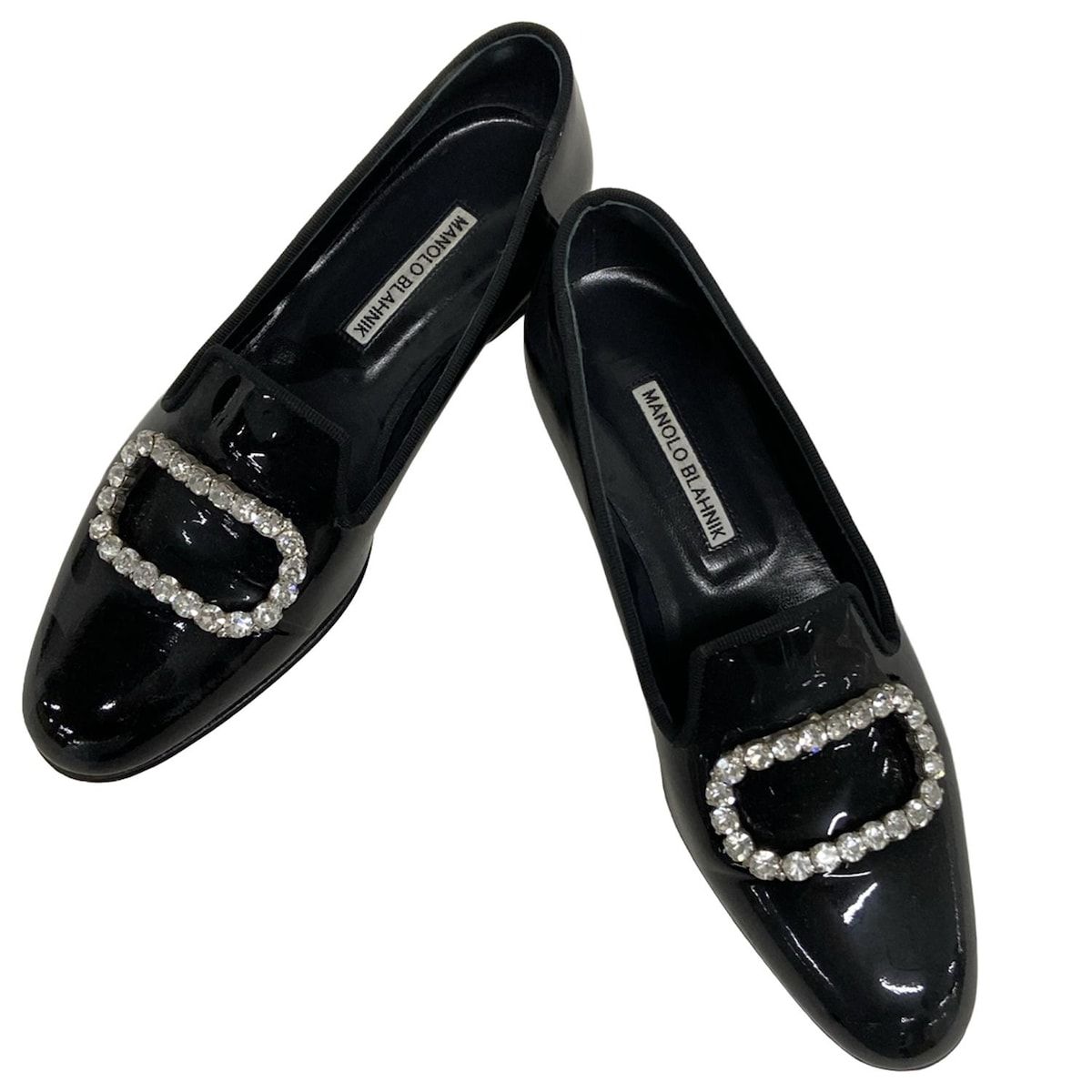 MANOLO BLAHNIK(マノロブラニク) ローファー 36 レディース - 黒  