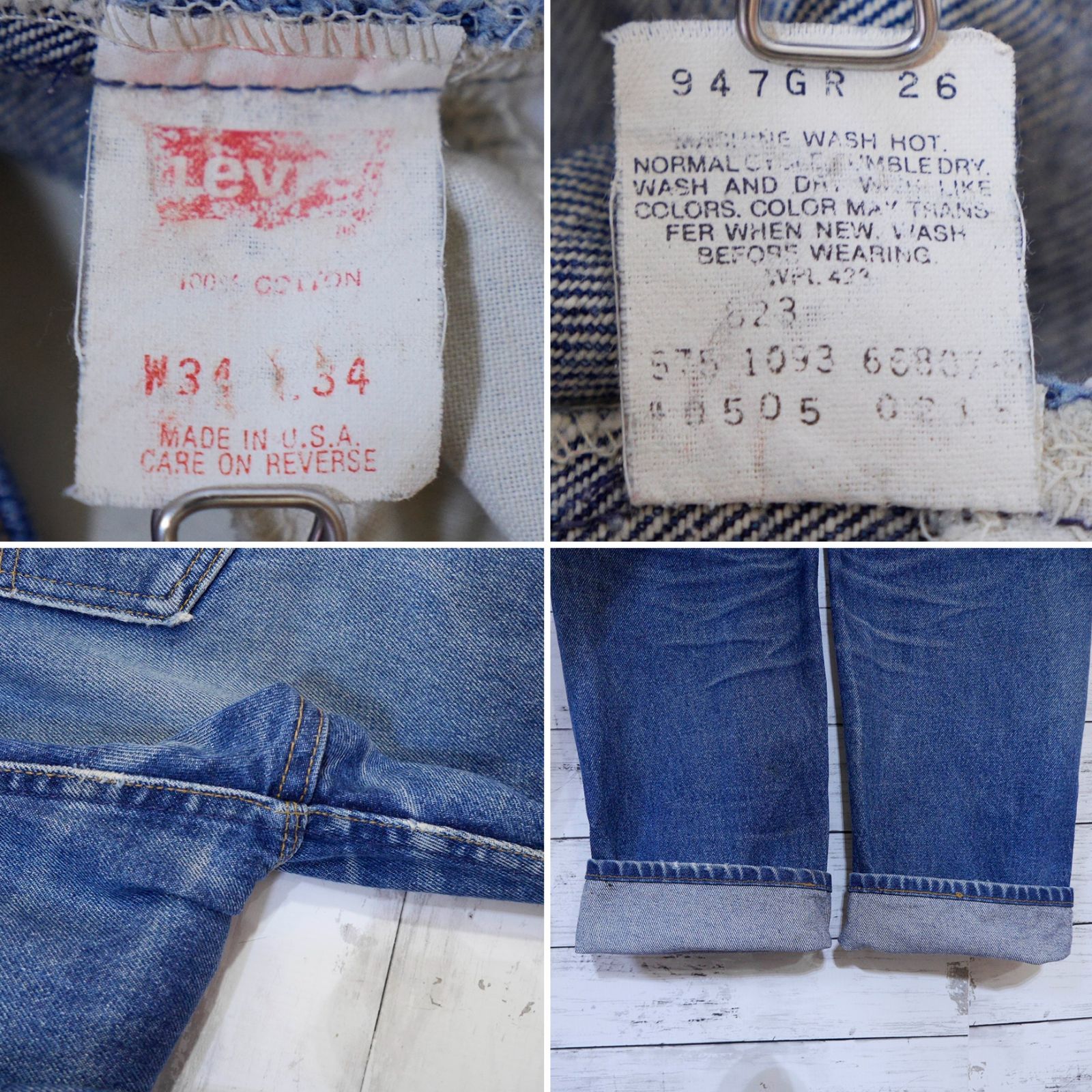 90s USA製 リーバイス Levi's 505 W34 L34 REGULAR FIT レギュラー