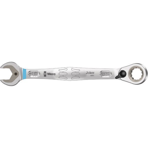 WERA ヴェラ コンビネーション ラチェットレンチ JOKER 角度付きラチェットヘッド スパナ部内側口幅11|16inch 全長234mm 020081