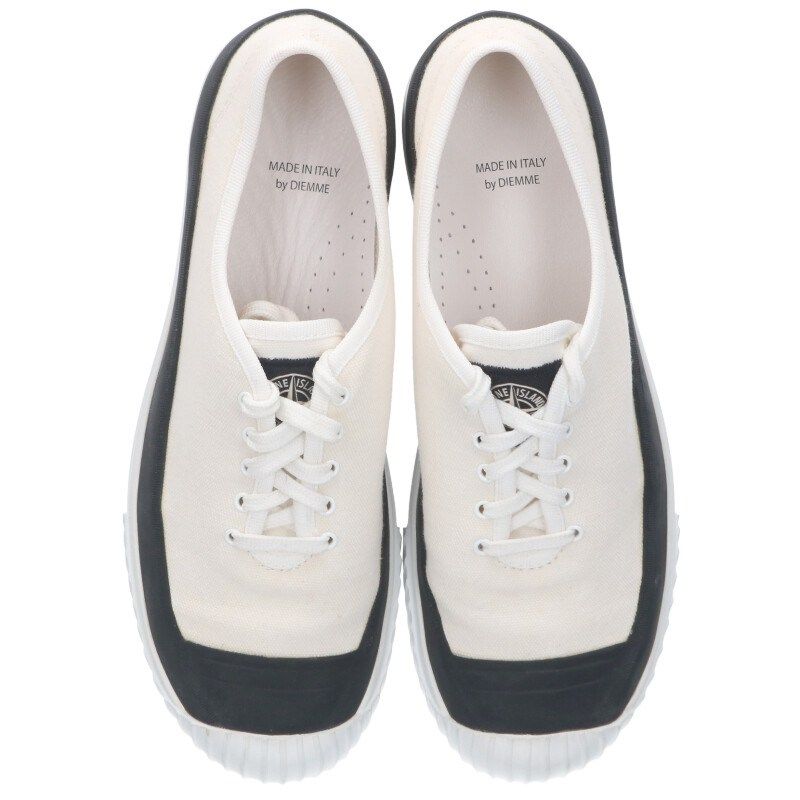 ストーンアイランド サイズ:43  7215S0164 キャンバスローカットスニーカー 中古 BS99 ストーンアイランド 7215S0164 キャンバスローカットスニーカー メンズ