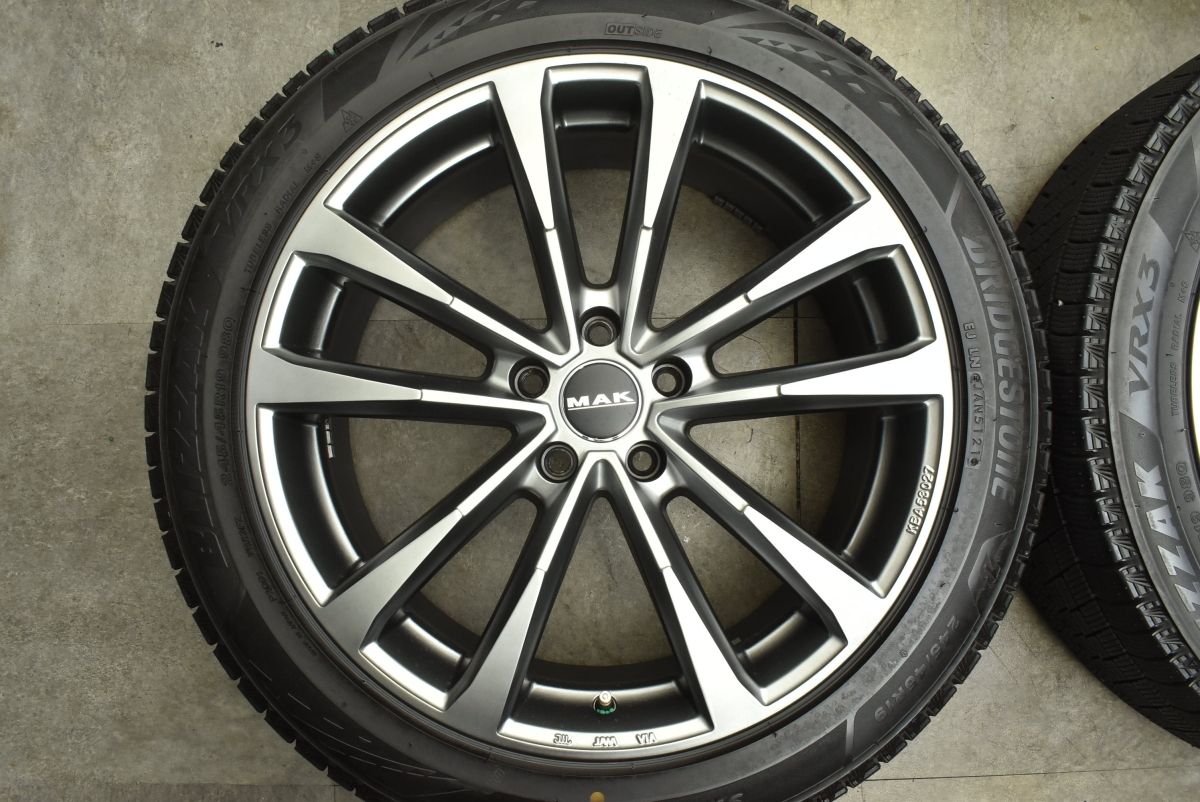 バリ溝】MAK 19in 8J +42 PCD112 ブリヂストン ブリザック VRX3 バリ溝】MAK 19in 8J +42 PCD112 ブリヂストン ブリザック VRX3