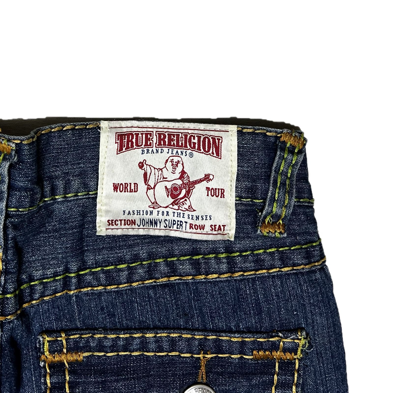 トゥルーレリジョン TRUE RELIGION 蹄ロゴポケット True イエロー 