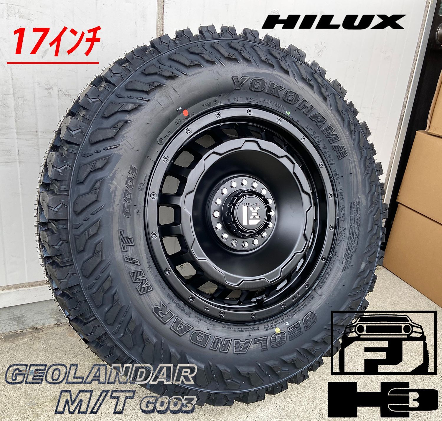 得価豊富な150プラド タイヤホイール 17インチ SwaGGer FALKEN WILDPEAK A/T3W 265/70R17 新品4本セット ラジアルタイヤ