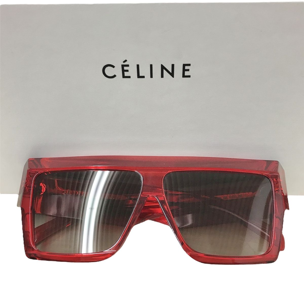 CELINE セリーヌ サングラス 赤 CL40030F 美品 sunglasses